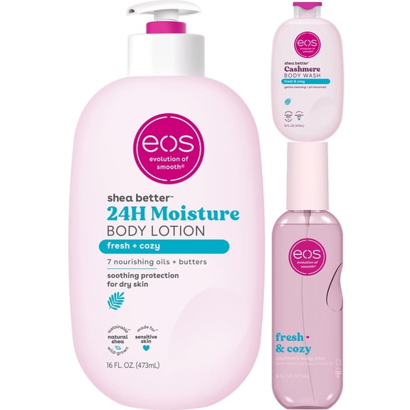 eos Shea Better Fresh & Cozy Bundle Including NEW Body Mist