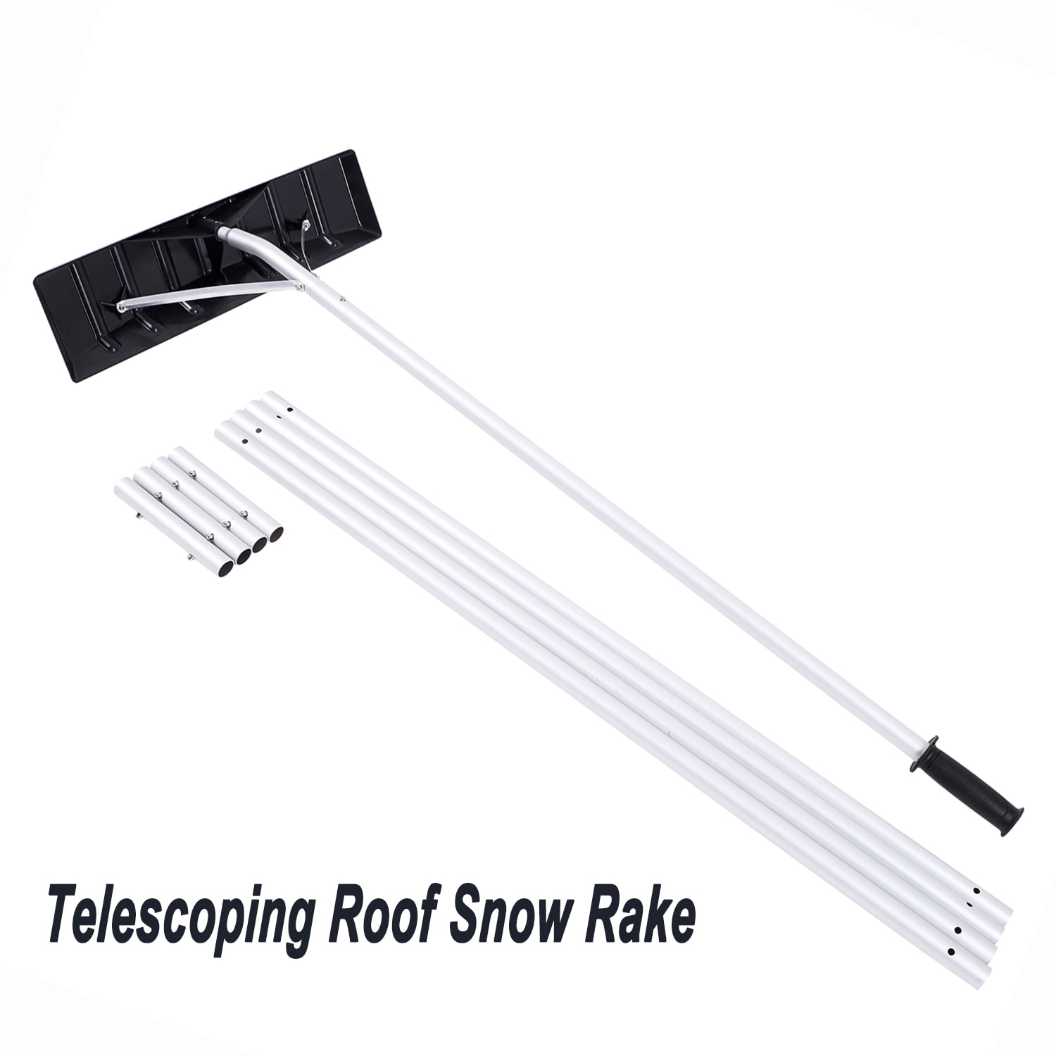 Lightweight Snow Roof Rake, 20FT Telescoping Snow Roof Rake W/XL