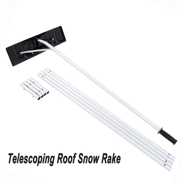 Lightweight Snow Roof Rake, 20FT Telescoping Snow Roof Rake W/XL