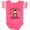 Football Pink and White, variant on Inktastic Nana's Little Monkey Boys or Girls Baby Bodysuit