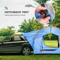 thumbnail image 4 of Outsunny Car Camping Tent with 3 Doors, 2000mm Waterproof, Blue and Orange, 4 of 10