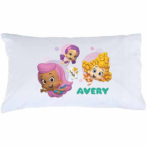 Personalized Bubble Guppies Girls And Guppy Puppy Pillowcase