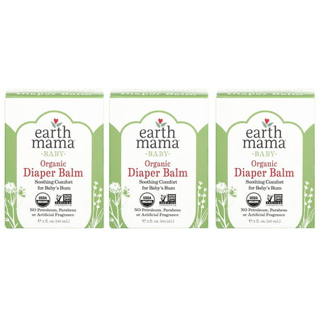 Earth Mama Angel Baby Bottom Balm, 2-Ounce       New Design More Organic  (Pack of