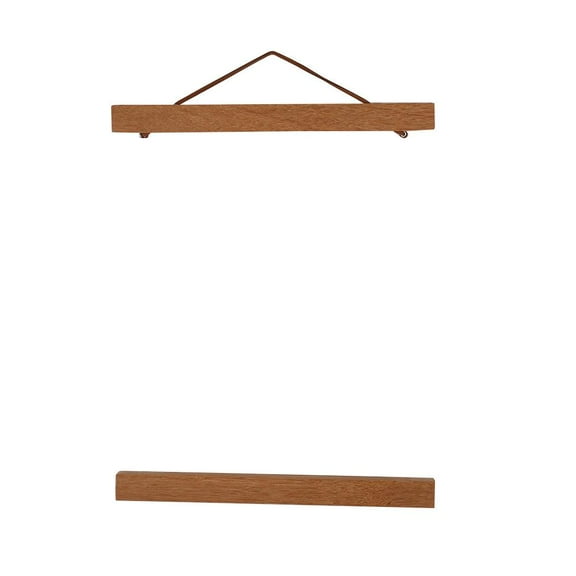 21-50cm Magnetic Poster Hanger Frame Wooden Holder for Pictures Artwork Painting