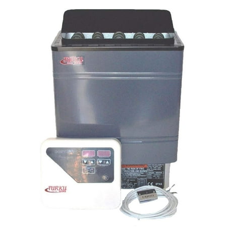 TU45WD-OD - Residential 4.5KW Wet & Dry 240V Turku Sauna Heater Stove External Con5 Digital Controller