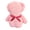 E005- Pink, variant on Hand Towel for Bathroom, Soft Teddy Bear, 18X30 In, Warp Knitted, Waffle Pattern, Moisture Wicking, Gift, Bow, Bear, Blush, Holiday 1 Pc
