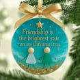 thumbnail image 6 of Sea Glass Friendship Christmas Ornament - Unique Handcrafted Decoration for Tree, Gift for Best Friends, and Symbol of Lasting Bonds, 6 of 7