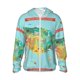 thumbnail image 1 of Fotbe USA Tourist Map Chaqueta con Protección Solar UPF 50+ para Hombre y Mujer, Camisa con Capucha y Bolsillos-Small, 1 of 7