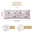 thumbnail image 3 of Lsque Summer with Flamingo Body Pillow Case Cover,Ultra-Soft Microfiber Bed Pillow Cases 20x54 inches,Elegant Bedding,Breathable Durable Pillow Cover with Envelope Closure, 3 of 8