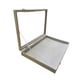 thumbnail image 4 of Organizador de joyas, caja de exhibición de joyas con cerradura, venta en tienda con tapa, organizador de almacenamiento de collares de mesa, caja de Gris L, 4 of 9