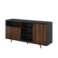 thumbnail image 5 of Tatum Modern A-Symmetrical 3-Door Black/Dark Walnut Sideboard by Manor Park, 5 of 8