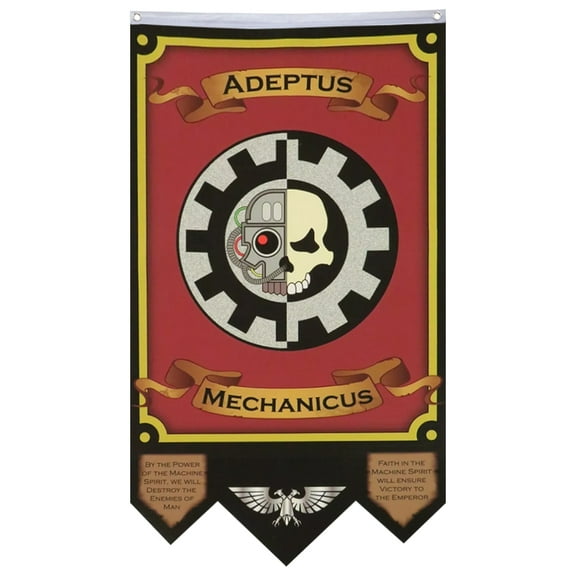 Wargame Style Adeptus Mechanicus Flag Banner Home Yard Garden Decor 30x50in