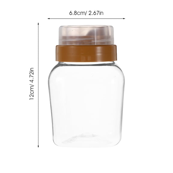 OFFIGAM 4-Pack Reusable Clear Plastic Honey Squeeze Bottles with Leak-Proof Tight Seal for Syrups and Condiments
