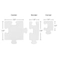 thumbnail image 3 of Hygloss Products Blank Community Puzzle - Create-A-Size - Fun Group Activity - Great for Parties, Weddings, Classroom, Office & More - 20” x 28”- 24 Center Pieces - 24 Border Pieces - 24 Guests, 3 of 3