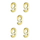 thumbnail image 3 of Bearachild Números de casa dorados, exquisitos signos numéricos para el hogar, accesorio de marcado para Hotel, casa, apartamento, número 9 Type2 NO2 Bearachild CBP207980, 3 of 6