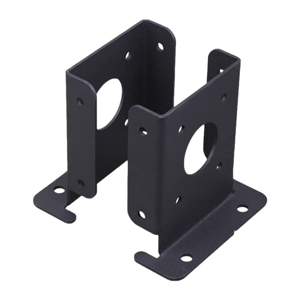 2 Soportes De Base Para Postes De Madera Con Recubrimiento En Polvo Para Pérgola De Jardín