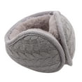 thumbnail image 2 of Huankd Ear Warmers, Winter Ear Muffs, Fluffy Foldable Behind the Head Ear Warmers Adjustable Foldable Covers for Cold Weather Gray L, 2 of 9