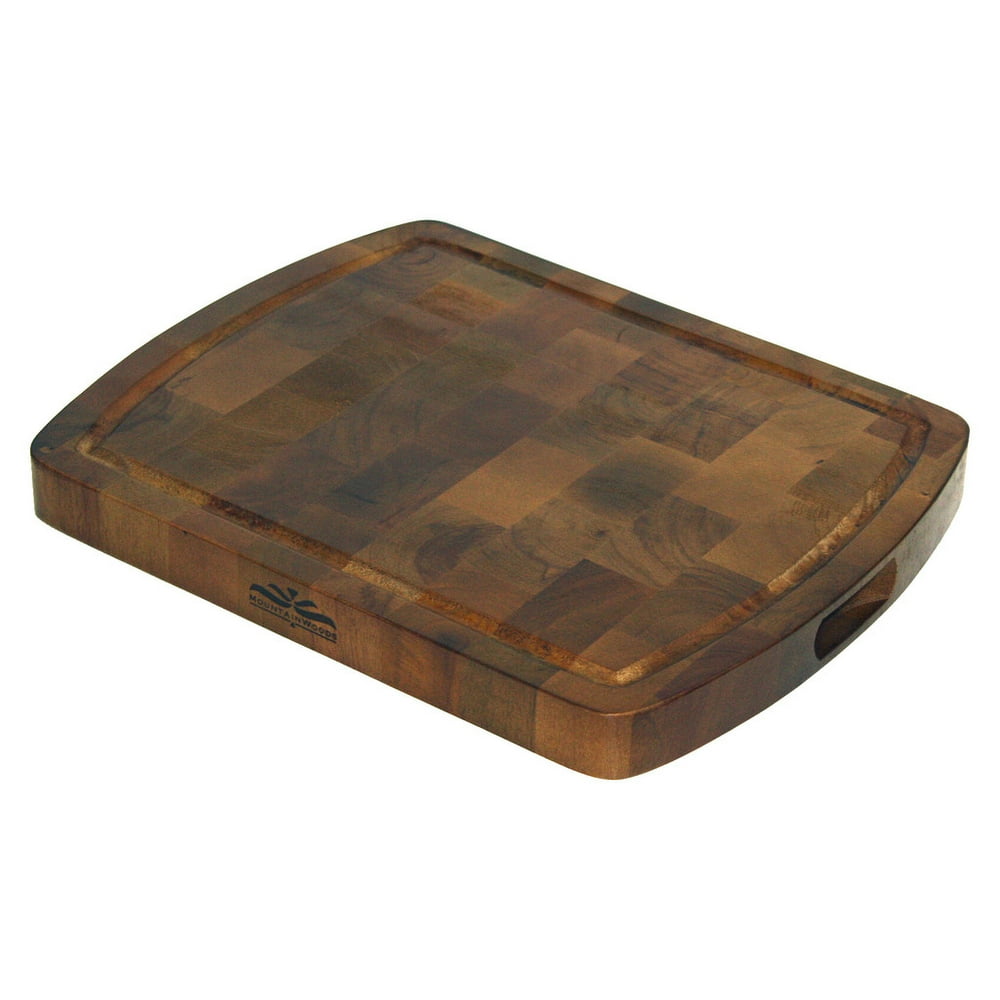 mountain woods 15 x 12 acacia end grain cutting board