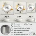 thumbnail image 4 of Designart "Purity of Form Grey Yellow Minimalism I" Abstract Collages Square Mirror For Wall Decor - Large Grey Square Mirror Printed Wall Decor - Transitional Square Living Room Mirror, 4 of 5