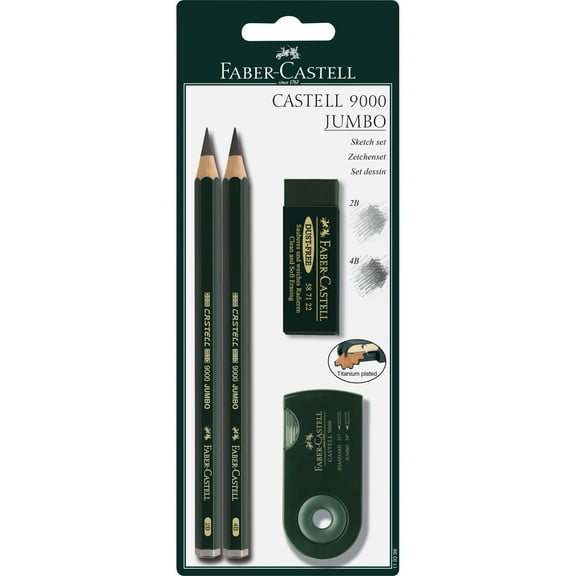 Faber-Castell 9000 2-Pencil Jumbo Set