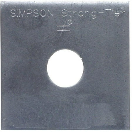 

Simpson Strong Tie 1/2-3-50 BP 1/2-3 1/2 in. Bolt Diameter Bearing Plate 3 in. x 3 in. 50-Pack 3 x 3