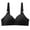 Black, variant on TAIAOJING Seamless Bra No Steel Ring Thin Bra Striped Print Breathable Gathers Underwear Comfort Bra Brassiere