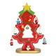 thumbnail image 4 of Árbol de Navidad de madera para escritorio, mini árbol de Navidad independiente rojo, 4 of 9