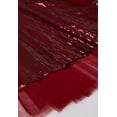thumbnail image 3 of CHICWISH Sequins Tulle Skirts Elastic Waist Mesh Midi Holiday Flowy Layered Red Skirt, 3 of 8