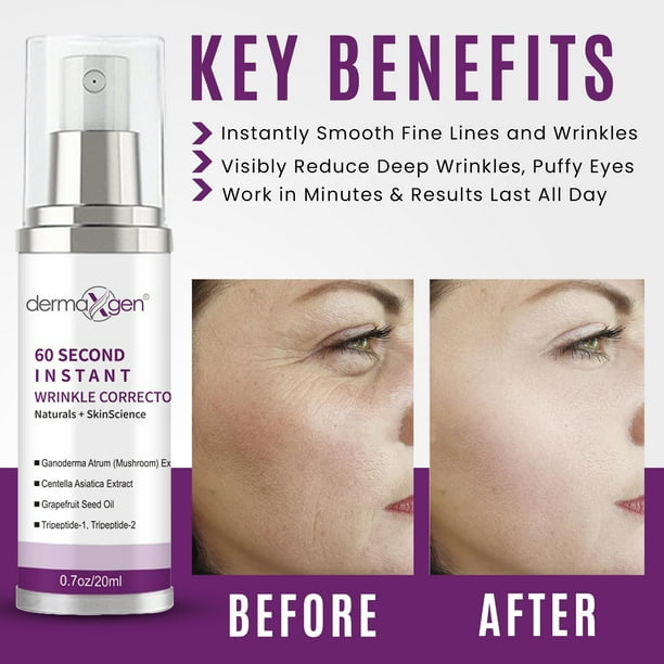 Dermaxgen® 60 Second INSTANT Wrinkle Corrector Reduce Deep Wrinkle & Fine Lines ANTI-AGING SOLUTION