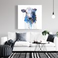 thumbnail image 2 of Aquarelle jersey Vache - Toile 36"x36 Pouces - Impression sur Demande, 2 of 5