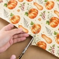 thumbnail image 6 of Thanksgiving Gifts Wrapping Paper,27.56x19.69 Inch Pumpkin Maple Leaf Themed Cozy Gift Wrap Paper,Perfect for Holiday Gifts Making and Fall Party Prep, 6 of 8