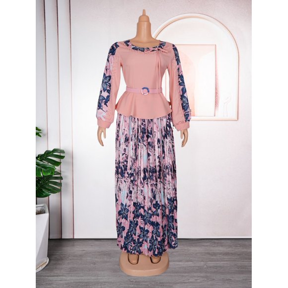 Quality African Big size church dress new tistol skirt long jacket two -piece temperament dresses