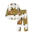 thumbnail image 1 of Fotbe Thanksgiving Truck Pijama de Hombre con Estampado de Manga Larga, Conjunto de 2 Piezas, Ropa de Dormir Suave y Cómoda con Bolsillos-Small, 1 of 7