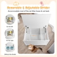 thumbnail image 4 of Infans Wooden Cat Litter Box Enclosure W/ Top Opening Side Table Furniture White, 4 of 7