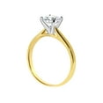 thumbnail image 4 of Precious Stars 14K Yellow Gold 1ct TGW Round-cut Cubic Zirconia Solitaire Engagement Ring, 4 of 6