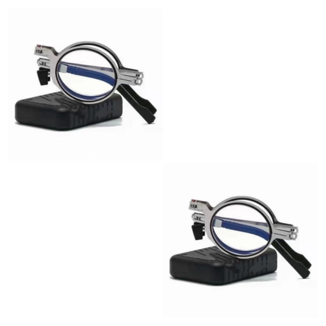 Sonducket Gafas de lectura de periódico de diseño plegable para hombre, gafas de oficina Anti-azul antideslizante, almohadilla para la nariz, Type7 NO7