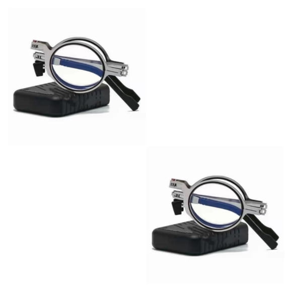 Sonducket Gafas de lectura de periódico de diseño plegable para hombre, gafas de oficina Anti-azul antideslizante, almohadilla para la nariz, Type7 NO7