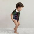 thumbnail image 4 of Yiaed Rainbow Glitter Print Infant Climbing Short Sleeve Onesie One-Piece Baby Bodysuit Clothes 0-12 Months -, 4 of 6