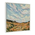 thumbnail image 2 of Kate and Laurel Sylvie California Framed Canvas Wall Art by Emily Kenney, 22x22 White, Modern Nature Landscape Home Décor, 2 of 6