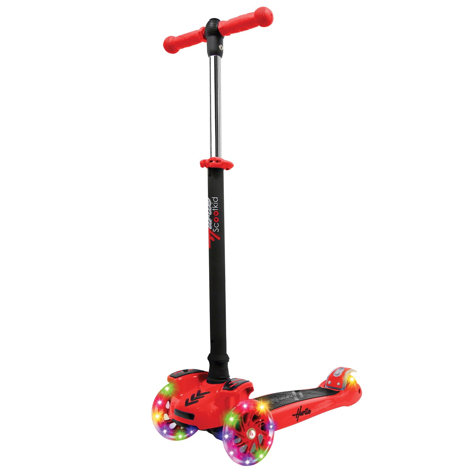 Details about   2-in-1 LED Flashing Kick Scooter For Kids Toddler Deluxe 3 Wheel w/ Folding E 08 