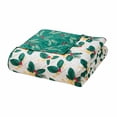 thumbnail image 3 of Hallmark Green Poinsettia 3-Piece Adult Holiday Quilt Set, King, 3 of 5