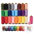 thumbnail image 1 of Kit de hilo de coser ilauke, 50 piezas, 400 m, poliéster, 25 colores, 1 of 9