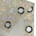 thumbnail image 5 of Ambesonne Astrology Grommet Curtain, Colorful Doodle Signs, 50" x 63", Tan Multicolor, 5 of 6