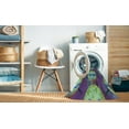 thumbnail image 2 of Ahgly Tapis Rond Lavable en Machine Intérieur Transitionnel Rebecca Violet, 5 Pieds Rond, 2 of 7