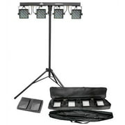 CHAUVET MINI-4BAR 2.0 Mobile LED DJ Stage Wash Light System w/Tripod & Carry Bag