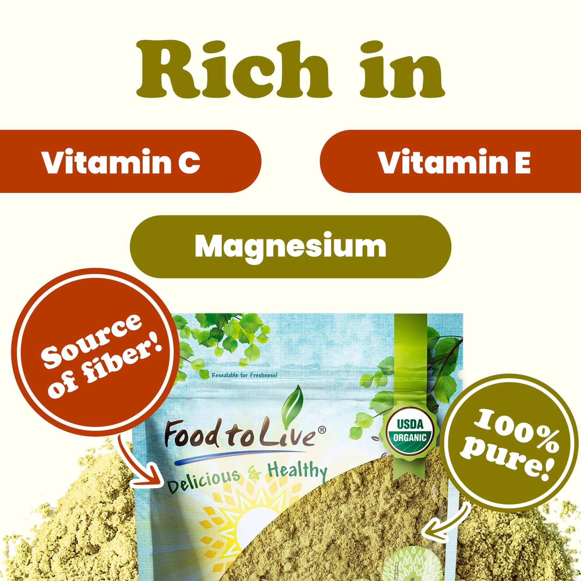 Organic Fennel Seed Powder, 3 Pounds – Pure & Non-GMO, Rich in Vitamins & Fiber, Kosher