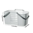 thumbnail image 3 of TIMIFIS Toilets Storage Rack Household Plastic Sundries Storage Basket Desktop Cabinet Rectangular Small Basket Home Transparent Bathroom Storage Basket, 3 of 6