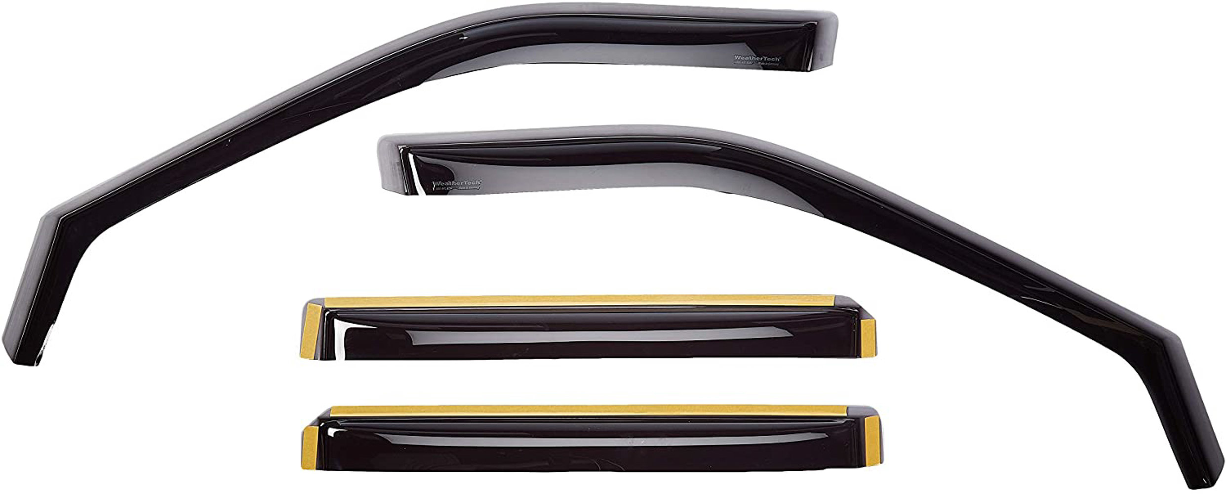 WeatherTech Custom Fit Side Window Deflectors compatible with 2011-2019 Ford Explorer - Front & Rear Set, Dark Tint
