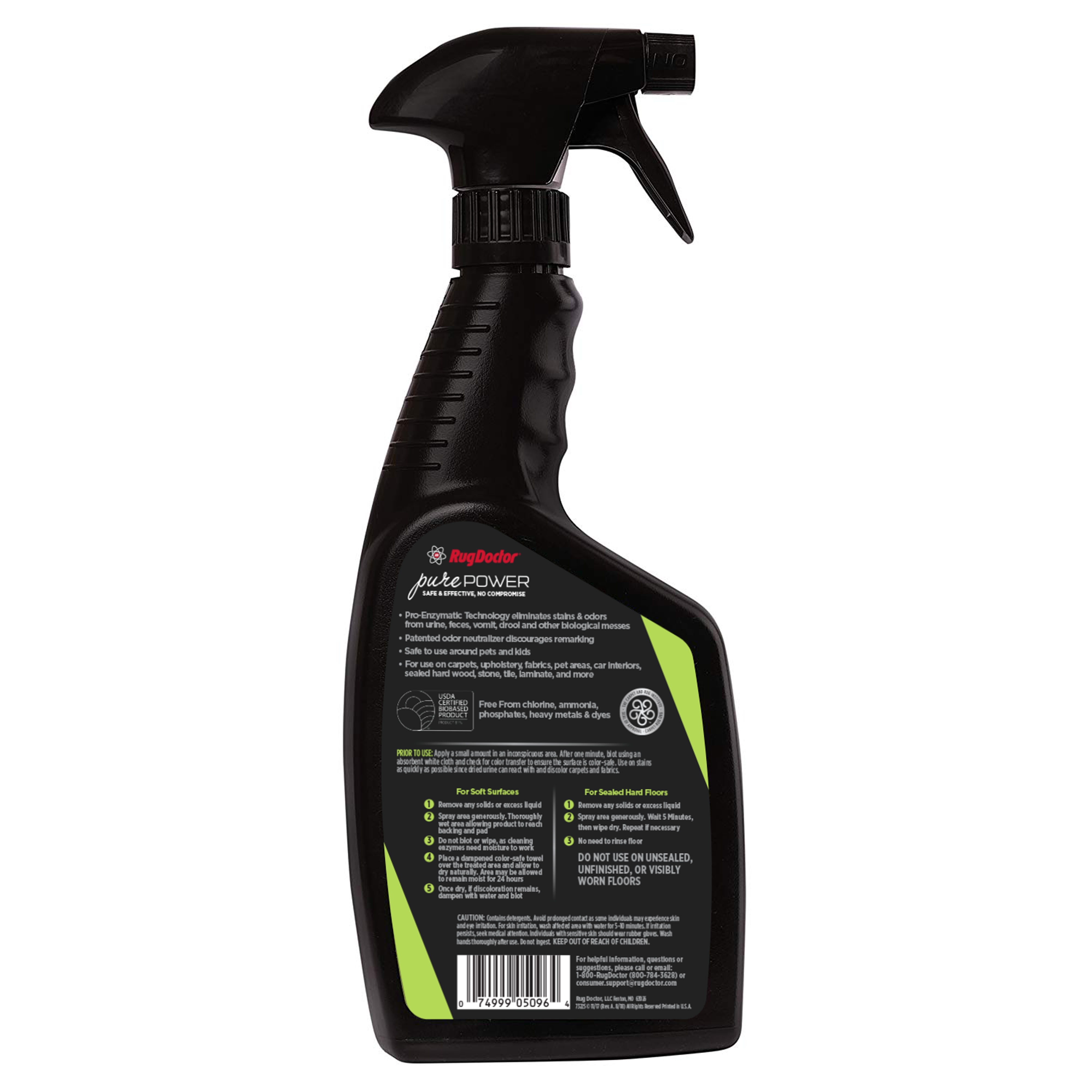 Rug doctor pure power urine clearance eliminator