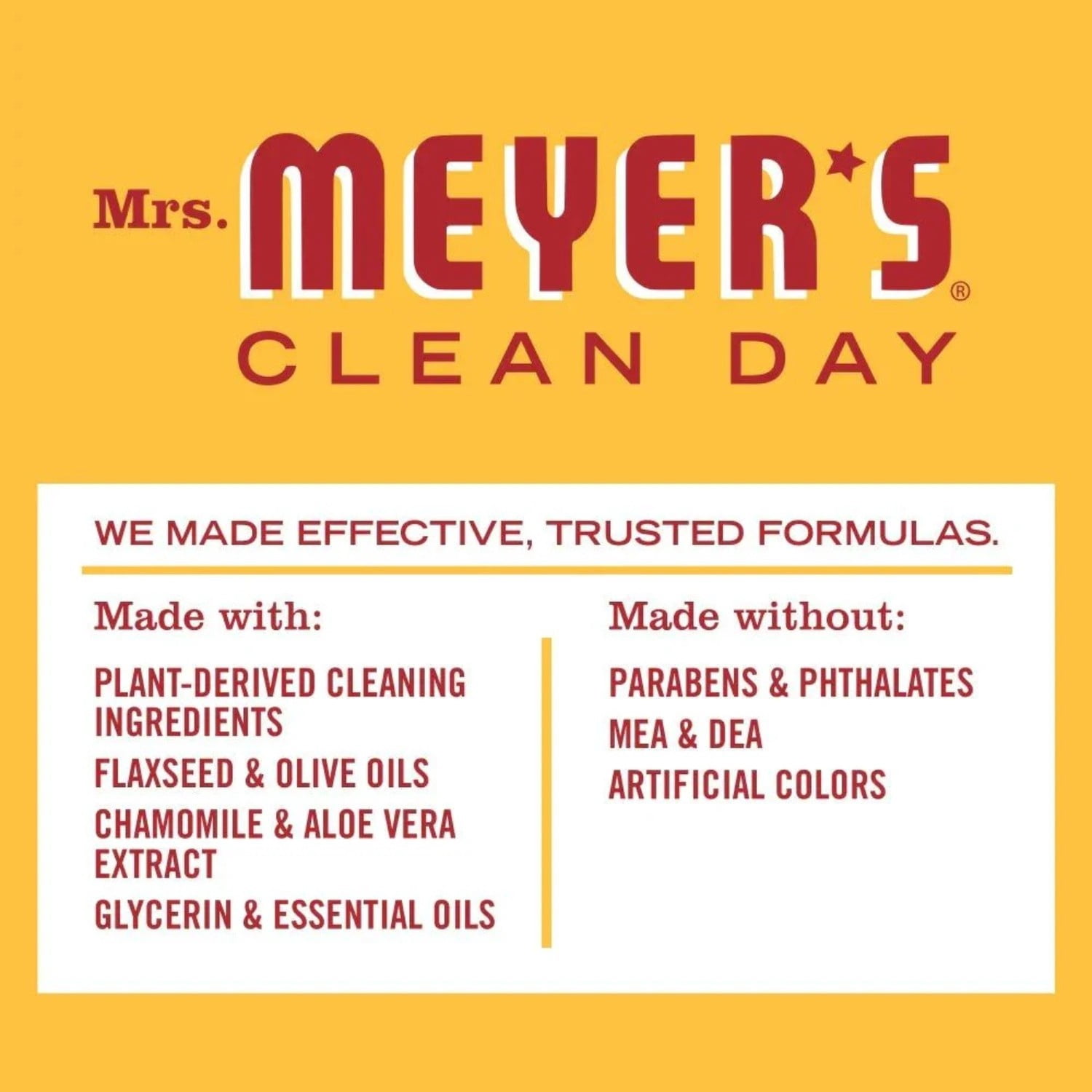 MRS. MEYER'S CLEAN DAY Moisturizing Body Wash for Women and Men, Biodegradable Shower Gel Formula Made with Essential Oils, Clementine, 16 oz - Pack of 6